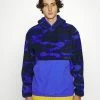 Adidas Originals PFLEEC ALL OVERSIZE PRINTED ORIGINALS ADVENTURE HOODIE LOOSE - Hoodie - Sonic Ink