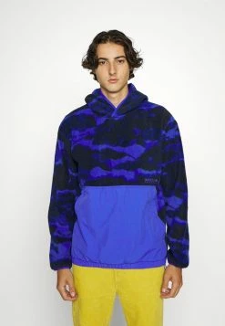 Adidas Originals PFLEEC ALL OVERSIZE PRINTED ORIGINALS ADVENTURE HOODIE LOOSE - Hoodie - Sonic Ink