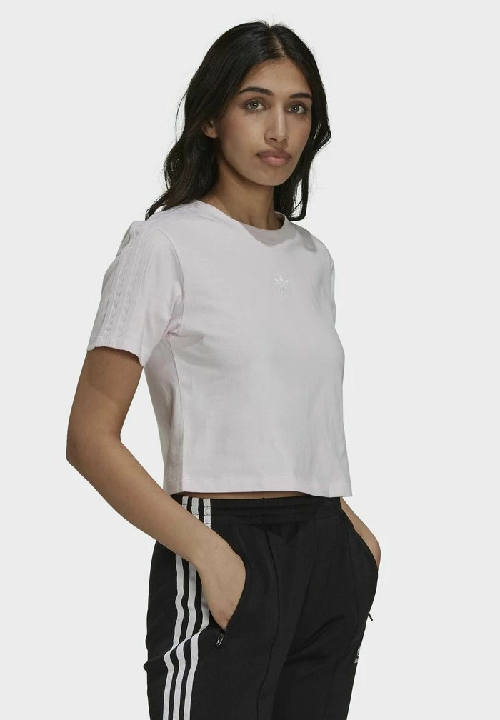 Adidas Originals TENNIS LUXE CROPPED ORIGINALS CROP - Print T-shirt - Pearl Amethyst 3 Adidas Originals TENNIS LUXE CROPPED ORIGINALS CROP - Print T-shirt - Pearl Amethyst - Image 3