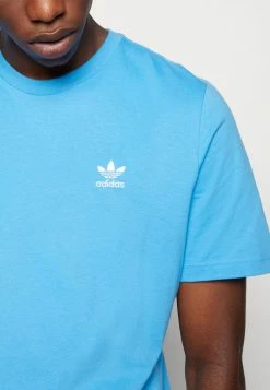 Adidas Originals ESSENTIAL TEE - Basic T-shirt - Blue -Adidas Originals Shop 7b697649bc204caab790ed035a7f23f1