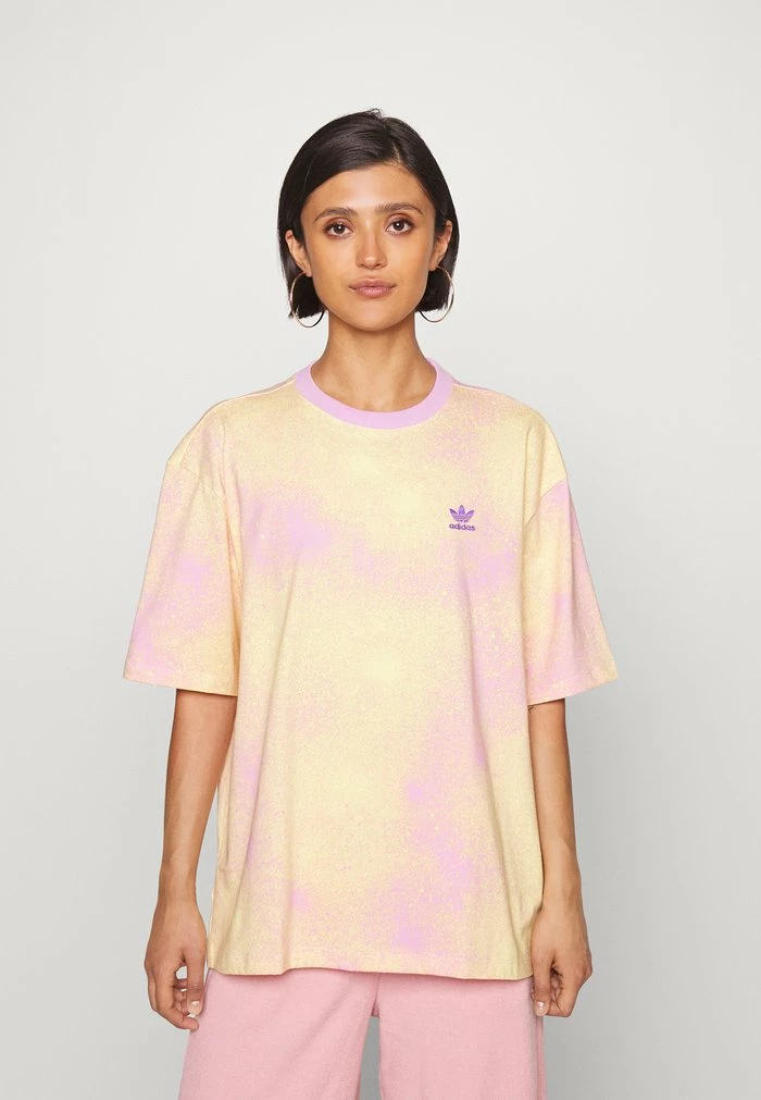 Adidas Originals TEE - Print T-shirt - Bliss Lilac/almost Yellow 1 Adidas Originals TEE - Print T-shirt - Bliss Lilac/almost Yellow