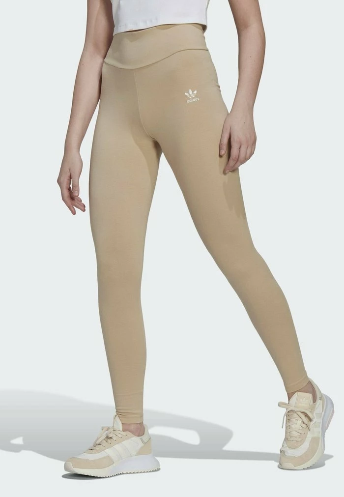 Adidas Originals ESSENTIALS - Leggings - Trousers - Beige 1 Adidas Originals ESSENTIALS - Leggings - Trousers - Beige