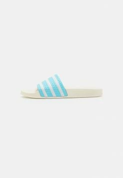 Adidas Originals ADILETTE UNISEX - Mules - Bliss Blue/footwear White/off White