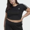 Adidas Originals CROPPED - Basic T-shirt - Black
