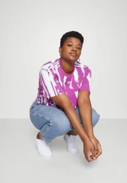 Adidas Originals THEBE MAGUGU CROPPED TEE - Print T-shirt - Lilac/white -Adidas Originals Shop 7e7098feffc44fea923f432174f89f50