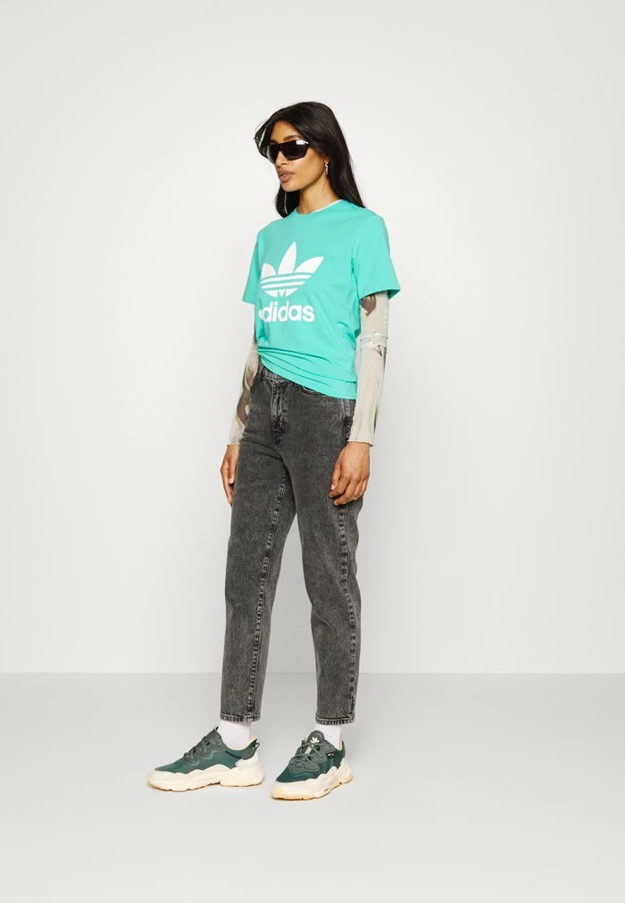 Adidas Originals TREFOIL TEE - Print T-shirt - Semi Mint Rush 5 Adidas Originals TREFOIL TEE - Print T-shirt - Semi Mint Rush - Image 5