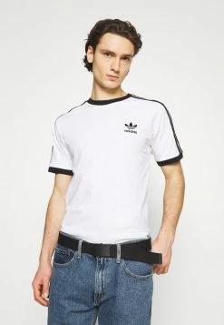 Adidas Originals STRIPES TEE UNISEX - Print T-shirt - White -Adidas Originals Shop 8089b5d36ea34d1e8087d391347d4a2a