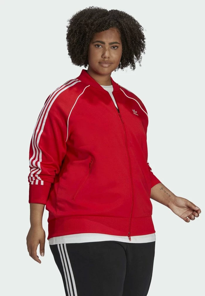 Adidas Originals Zip-up Sweatshirt - Red 1 Adidas Originals Zip-up Sweatshirt - Red