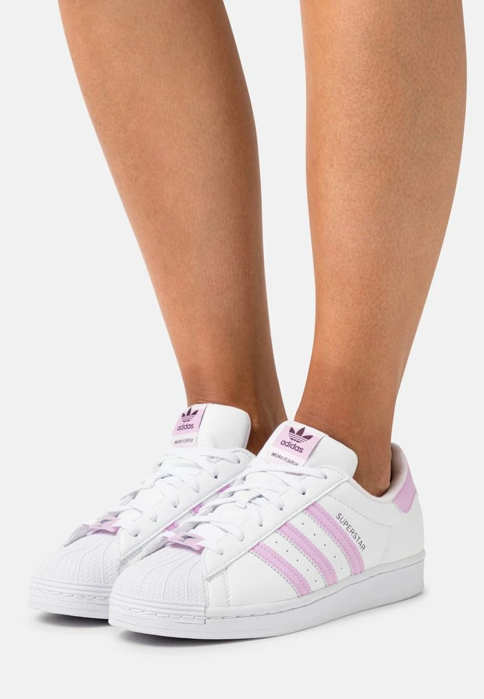 Adidas Originals SUPERSTAR HER VEGAN - Trainers - Footwear White/bliss Lilac/almost Pink 1 Adidas Originals SUPERSTAR HER VEGAN - Trainers - Footwear White/bliss Lilac/almost Pink
