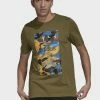 Adidas Originals GRAPHIC CAMOUFLAGE - Print T-shirt - Green