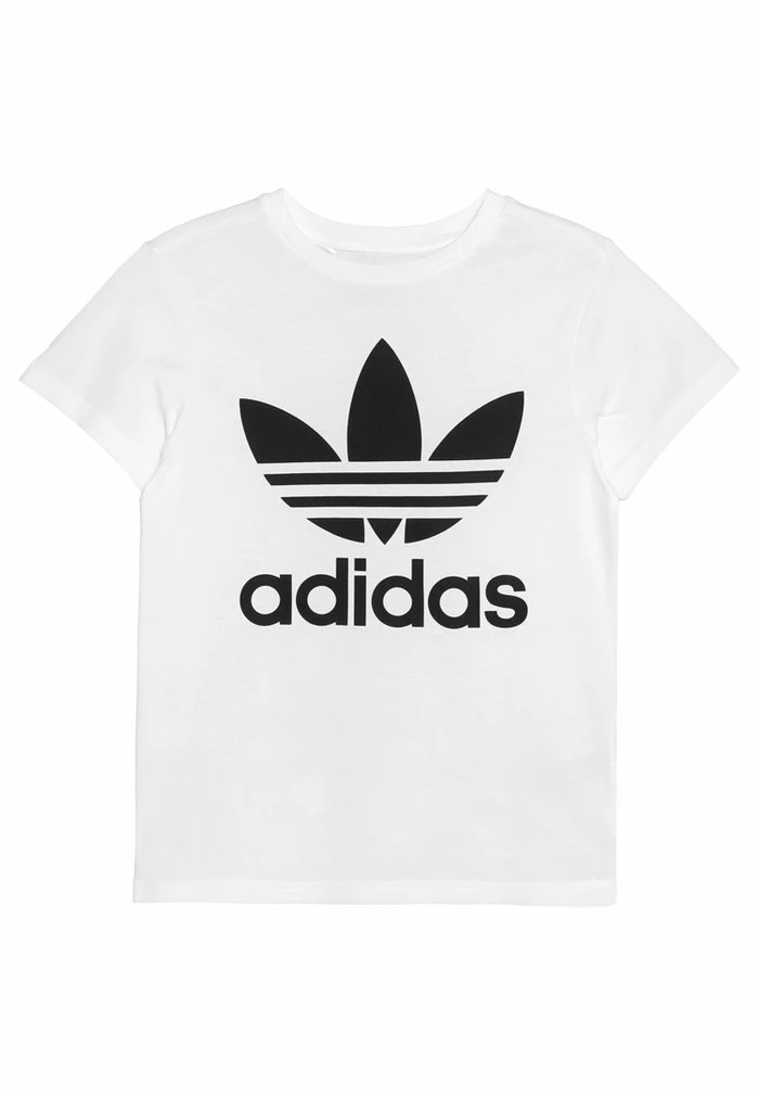 Adidas Originals TREFOIL TEE UNISEX - Print T-shirt - White/black 3 Adidas Originals TREFOIL TEE UNISEX - Print T-shirt - White/black - Image 3