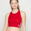 Adidas Originals BRALETTE HIGH NECK BRAMI - Bustier - Vivid Red
