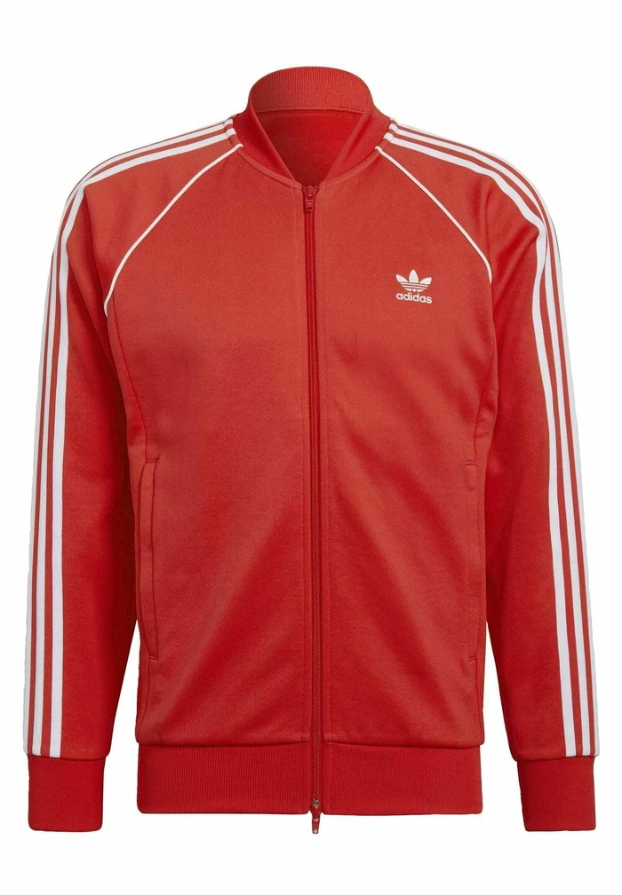 Adidas Originals Zip-up Sweatshirt - Vivid Red 7 Adidas Originals Zip-up Sweatshirt - Vivid Red - Image 7