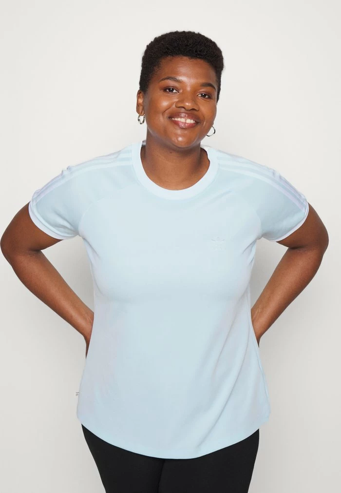 Adidas Originals SLIM TEE - Print T-shirt - Almost Blue 4 Adidas Originals SLIM TEE - Print T-shirt - Almost Blue - Image 4