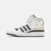 Adidas Originals FORUM MID UNISEX - Trainers - Footwear White/grey Five/gold Metallic