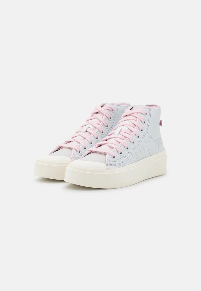 Adidas Originals NIZZA BONEGA - High-top Trainers - Crystal White/white/almost Pink 3 Adidas Originals NIZZA BONEGA - High-top Trainers - Crystal White/white/almost Pink - Image 3