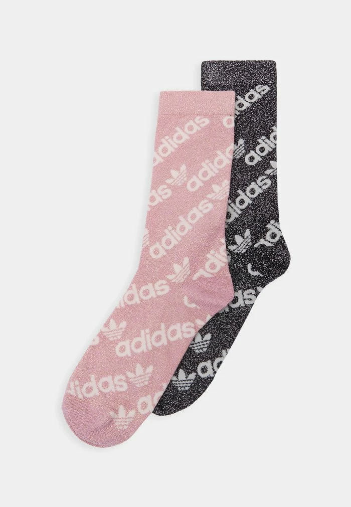 Adidas Originals CREW 2 PACK UNISEX - Socks - Pink 1 Adidas Originals CREW 2 PACK UNISEX - Socks - Pink