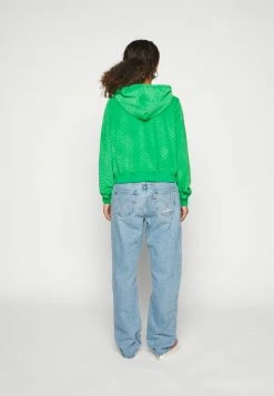 Adidas Originals ZIP HOOD - Zip-up Sweatshirt - Green -Adidas Originals Shop 88547bf7d75d4672ab515ff6c91788dc