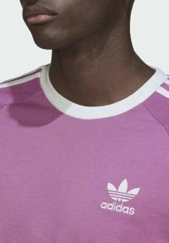 Adidas Originals STRIPES TEE UNISEX - Print T-shirt - Purple -Adidas Originals Shop 8a45c1235107453cb1078efe19fb4d33