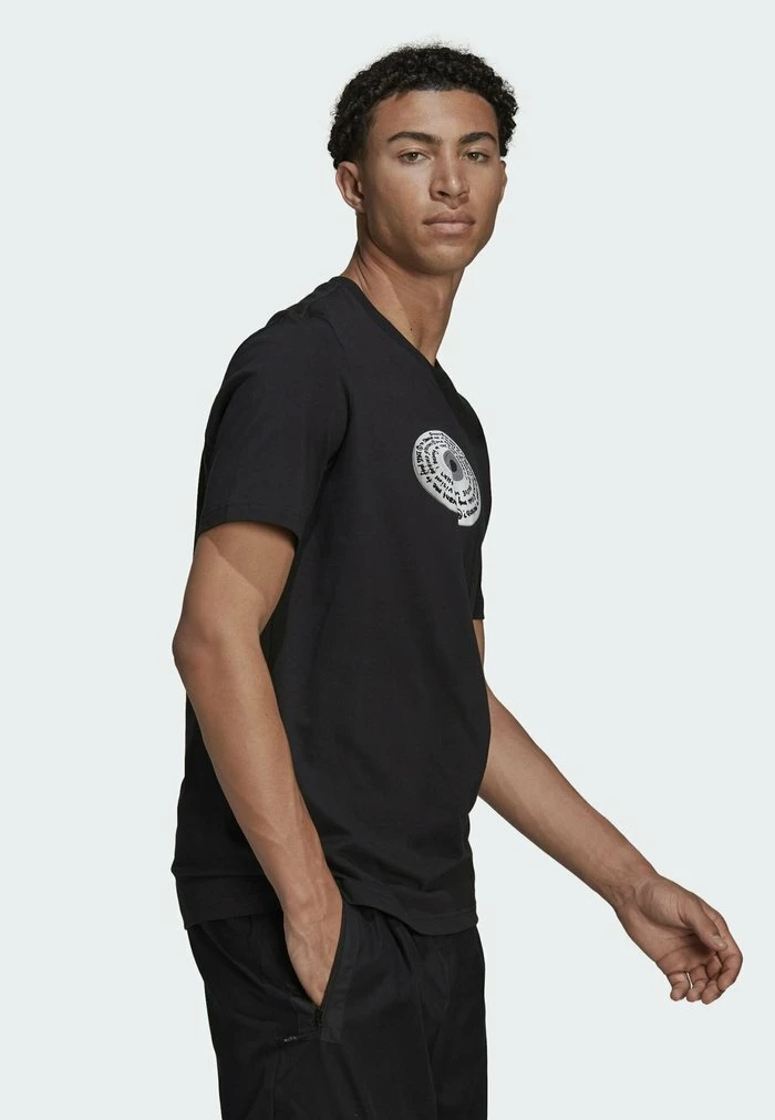 Adidas Originals Print T-shirt - Black 6 Adidas Originals Print T-shirt - Black - Image 6