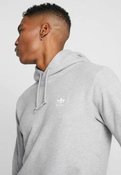 Adidas Originals ESSENTIAL HOODY UNISEX - Hoodie - Medium Grey Heather -Adidas Originals Shop 8b2acb424b5644089353ff4d44645827