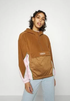 Adidas Originals HOODIE - Fleece Jumper - Wild Brown/clear Pink -Adidas Originals Shop 8c300a2df89d46f899f3bd01a4ba2b24