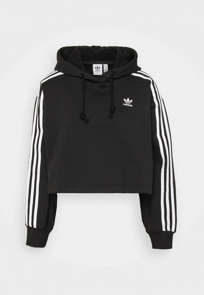 Adidas Originals ADICOLOR CLASSICS CROP - Hoodie - Black 10 Adidas Originals ADICOLOR CLASSICS CROP - Hoodie - Black - Image 10