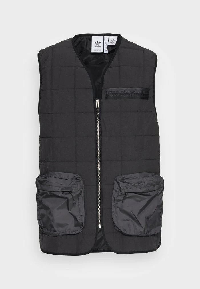 Adidas Originals PADDED VEST - Waistcoat - Black 4 Adidas Originals PADDED VEST - Waistcoat - Black - Image 4