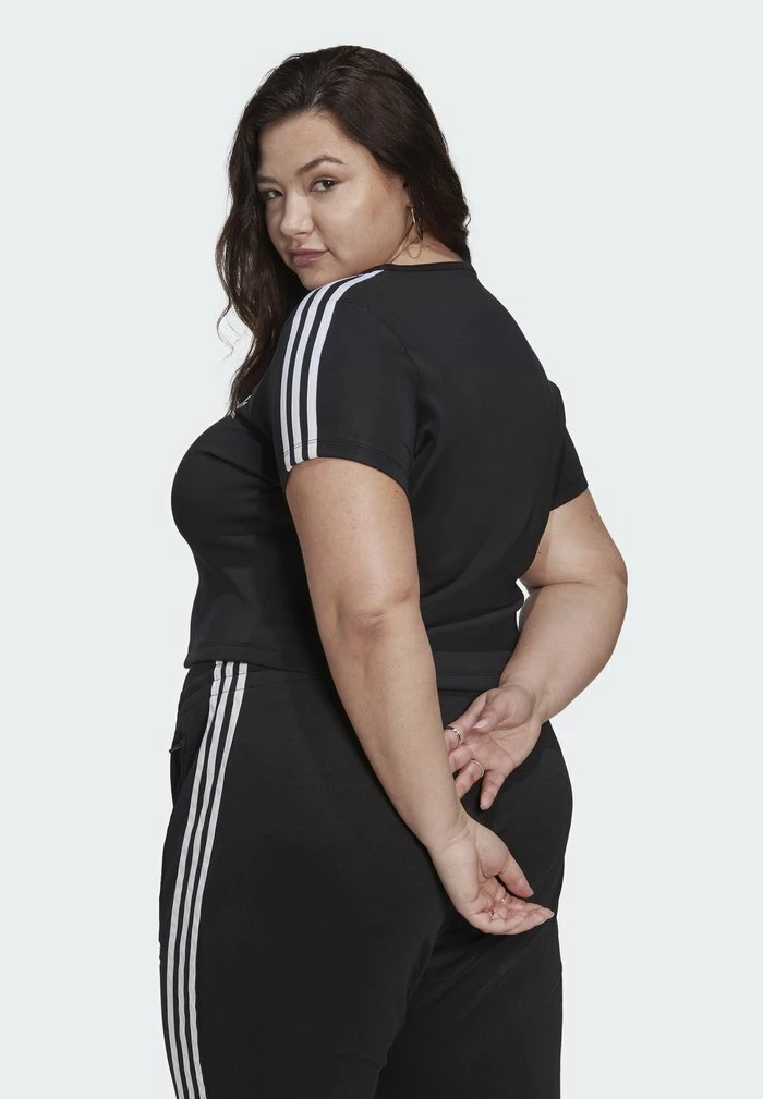 Adidas Originals CROPPED - Basic T-shirt - Black 2 Adidas Originals CROPPED - Basic T-shirt - Black - Image 2