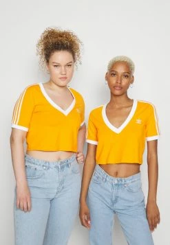 Adidas Originals CROPPED TEE - Print T-shirt - Bright Orange -Adidas Originals Shop 8ec8e7d38bd54c1dbaa12197843120b1