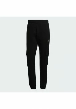 Adidas Originals ESSENTIALS TREFOIL - Cargo Trousers - Black -Adidas Originals Shop 8ed9afaf9b224e29bcd0f05e902b0c0d