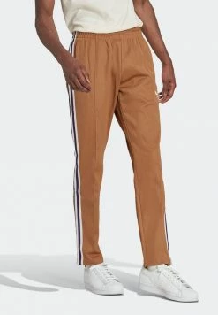 Adidas Originals 70S PACK STRIPED - Tracksuit Bottoms - Brown Desert