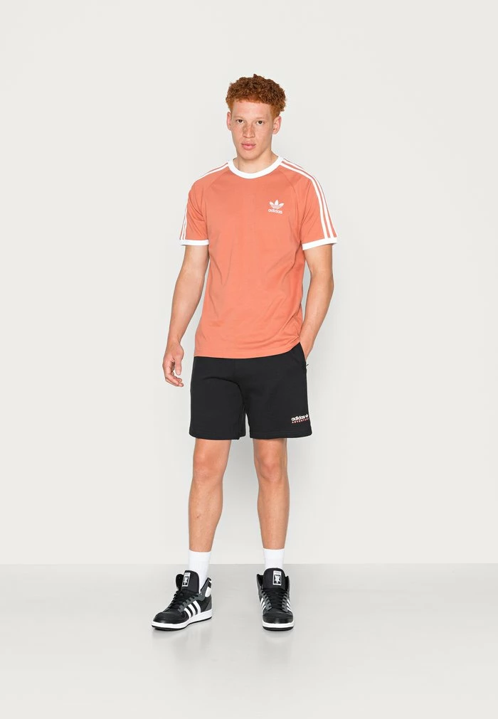 Adidas Originals STRIPES TEE UNISEX - Print T-shirt - Brown 2 Adidas Originals STRIPES TEE UNISEX - Print T-shirt - Brown - Image 2