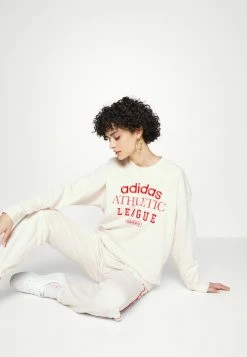 Adidas Originals RETRO LUXURY CREW - Sweatshirt - White -Adidas Originals Shop 91183a6fee774d8aa0620fcc5657183f