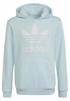 Adidas Originals TREFOIL HOODIE UNISEX - Hoodie - Almost Blue White