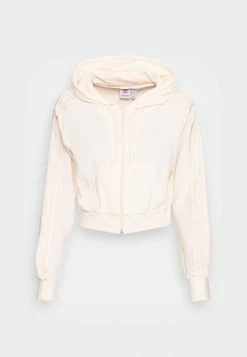 Adidas Originals CROP FZ HOOD - Zip-up Sweatshirt - White -Adidas Originals Shop 912c8028d70a42c88625a35ca8b17ca4