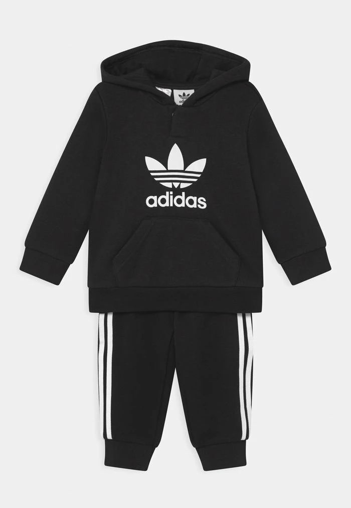 Adidas Originals HOODIE SET UNISEX - Sweatshirt - Black/white 1 Adidas Originals HOODIE SET UNISEX - Sweatshirt - Black/white