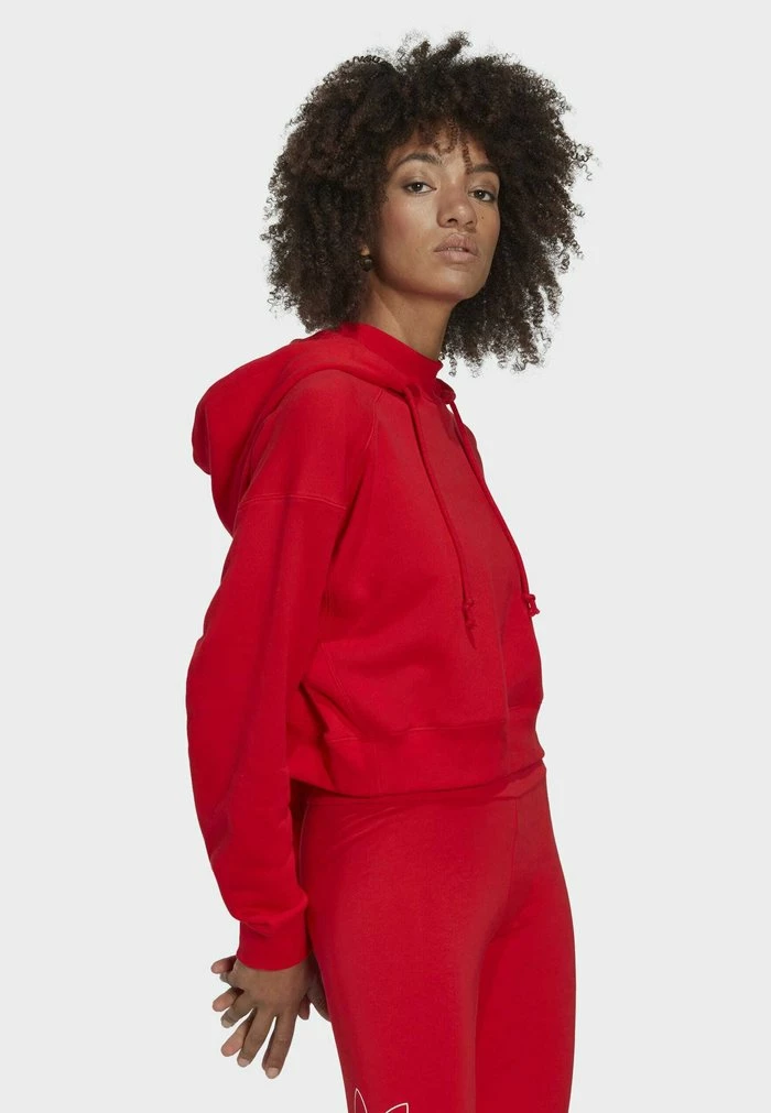 Adidas Originals Hoodie - Red 3 Adidas Originals Hoodie - Red - Image 3