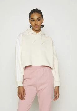 Adidas Originals ADICOLOR CLASSICS CROP - Hoodie - White