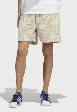 Adidas Originals ATHLETICALLOVER PRINTED - Shorts - Beige