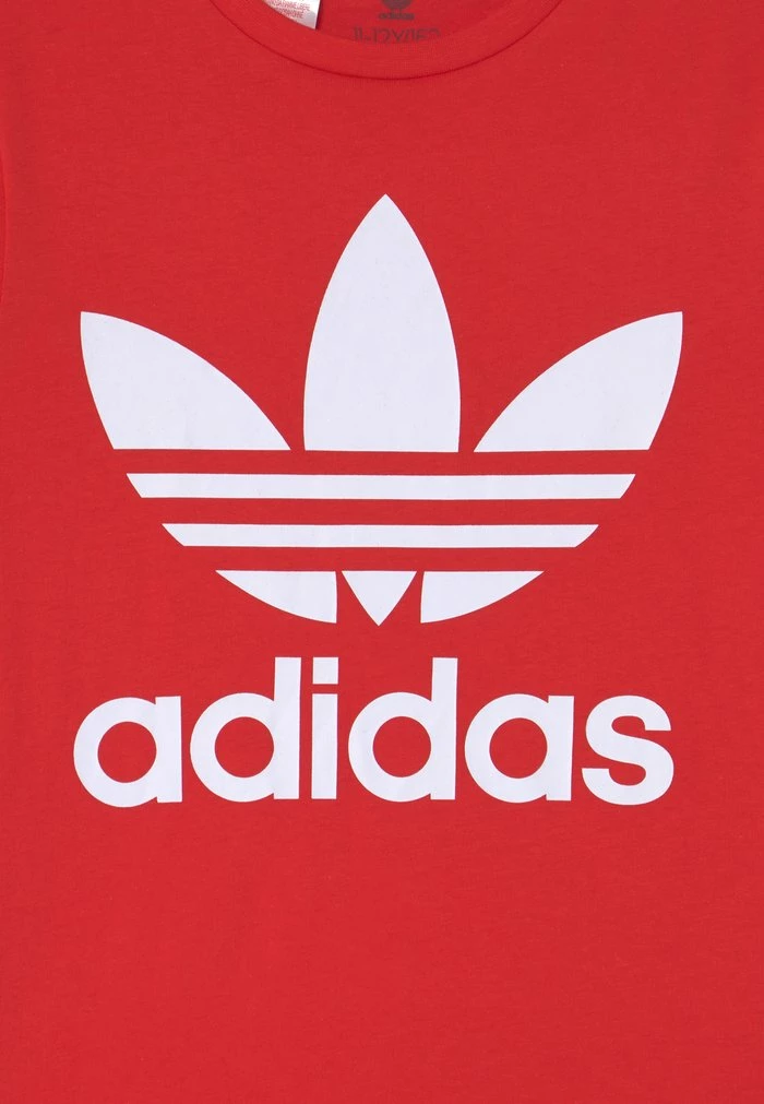 Adidas Originals TREFOIL TEE UNISEX - Print T-shirt - Vivid Red/white 3 Adidas Originals TREFOIL TEE UNISEX - Print T-shirt - Vivid Red/white - Image 3
