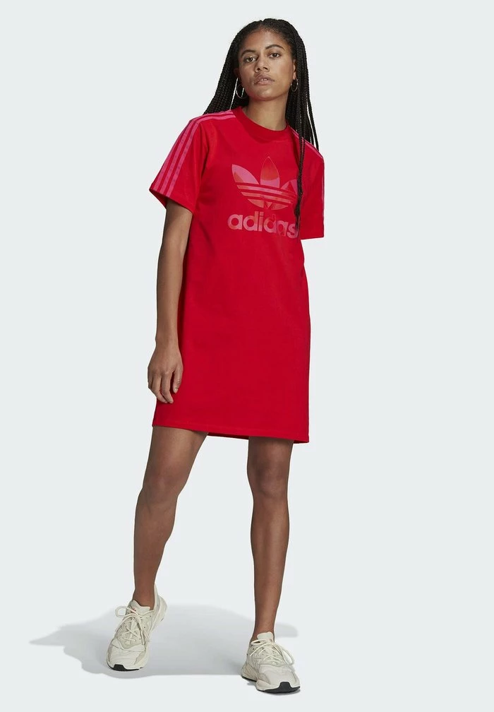 Adidas Originals X MARIMEKKO - Shirt Dress - Vivid Red 1 Adidas Originals X MARIMEKKO - Shirt Dress - Vivid Red