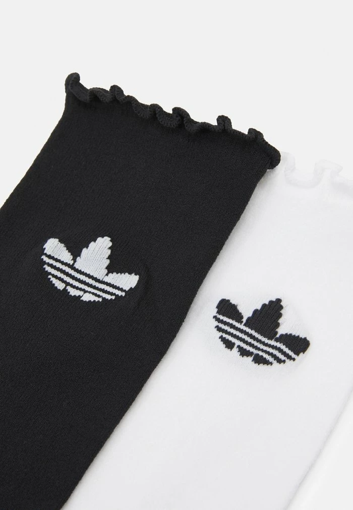 Adidas Originals RUFFLE CREW 2 PACK UNISEX - Socks - White 2 Adidas Originals RUFFLE CREW 2 PACK UNISEX - Socks - White - Image 2