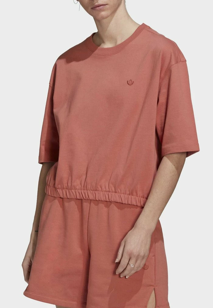 Adidas Originals CONTEMPO - Basic T-shirt - Brown 4 Adidas Originals CONTEMPO - Basic T-shirt - Brown - Image 4