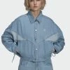 Adidas Originals DENIM JACKET - Denim Jacket - Clear Blue