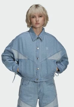 Adidas Originals DENIM JACKET - Denim Jacket - Clear Blue