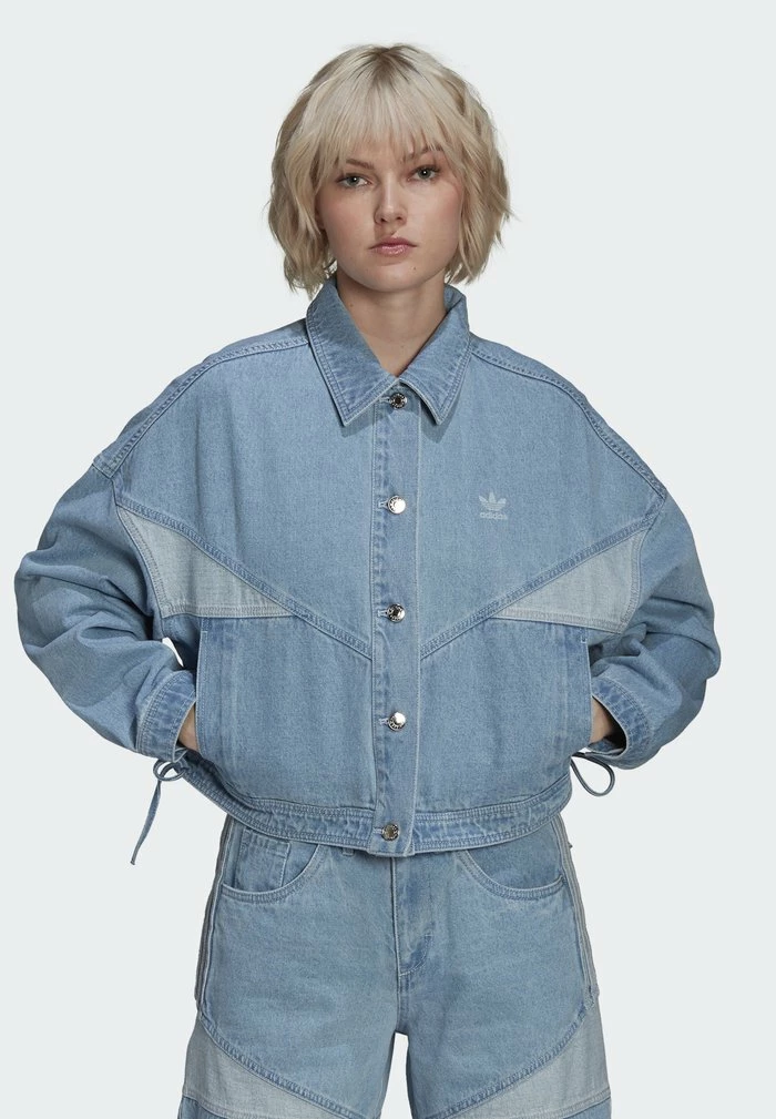 Adidas Originals DENIM JACKET - Denim Jacket - Clear Blue 1 Adidas Originals DENIM JACKET - Denim Jacket - Clear Blue