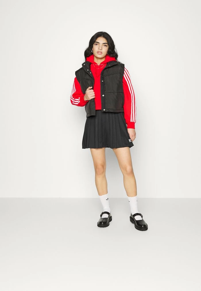 Adidas Originals ADICOLOR CLASSICS CROP - Hoodie - Vivid Red 6 Adidas Originals ADICOLOR CLASSICS CROP - Hoodie - Vivid Red - Image 6