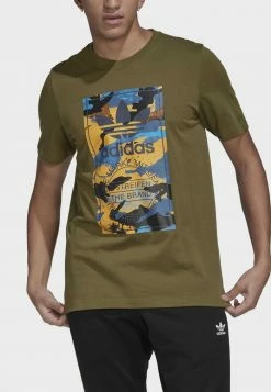 Adidas Originals GRAPHIC CAMOUFLAGE - Print T-shirt - Green -Adidas Originals Shop 9802b178e19b4bb2bedf91928bc70c28