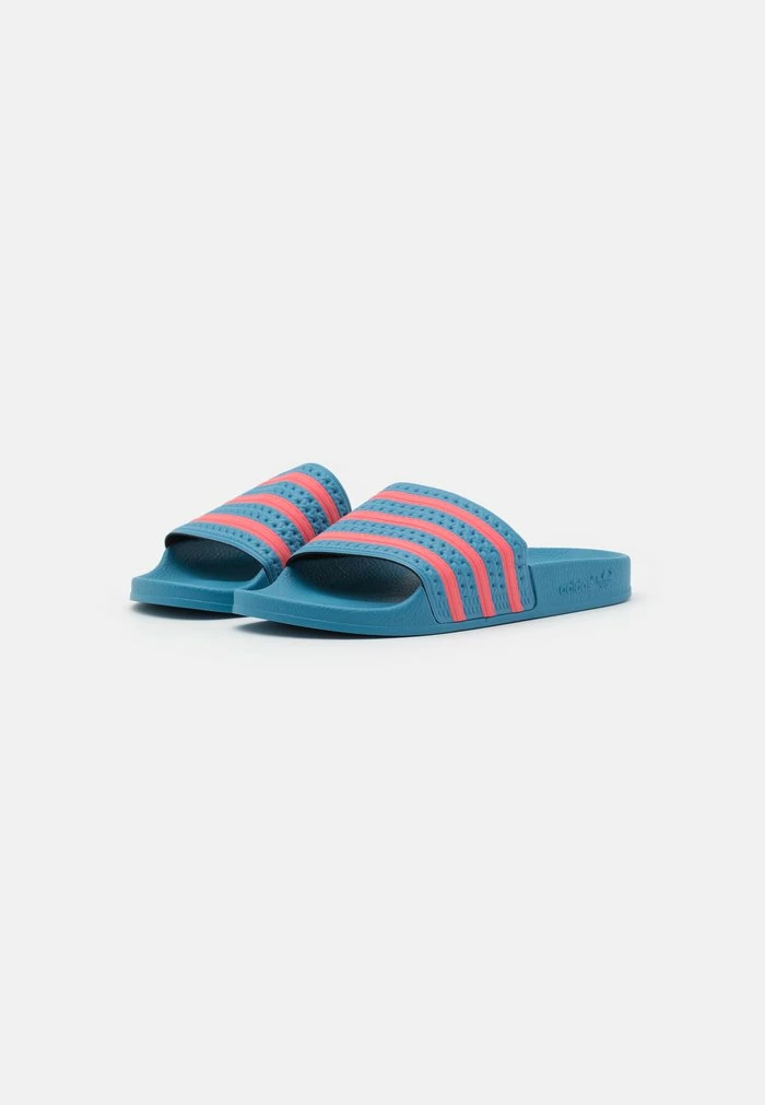 Adidas Originals ADILETTE - Pool Slides - Hazy Blue/hazy Rose 3 Adidas Originals ADILETTE - Pool Slides - Hazy Blue/hazy Rose - Image 3